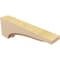 Ekena Millwork 3"W x 18"D x 6"H Thin Helena Rough Cedar Woodgrain TimberThane Corbel, Primed Tan CORUR03X18X06HELRCPR - alternate 5